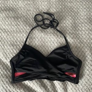 VS pink black swim top size s